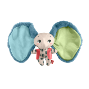 Fisher-Price Baby Sensory Toy Planet Friends All Ears Lovey, Plush Elephant , Made of 90% recycled Plastic and FSC certified packaging