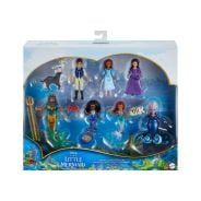 Disney The Little Mermaid Land & Sea Ariel Ultimate Story Set with 7 Small Dolls & 4 Friend Figures, Includes Human & Mermaid Ariel Dolls