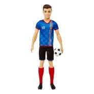 Barbie Ken Soccer Doll, Cropped Hair, colourful #10 Uniform, Soccer Ball, Cleats, Tall Socks