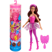  Barbie Color Reveal Doll & Accessories, Ballerina Series, 6 Unboxing Surprises Include Color Change, Inspired by Balletcore (Styles May Vary)