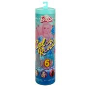 Barbie colour Reveal Doll & Accessories with 6 Unboxing Surprises, Mermaid Series with colour-Change Hair