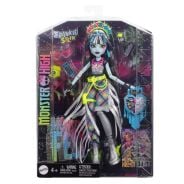 Monster High Frankie Stein Doll with Glam Monster Fest Outfit and Festival Themed Accessories like Snacks, Band Poster, Statement Bag and More