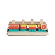 Fisher-Price Toddler Sorting Toy Wooden Shape Stacker, 13 Wood Pieces 