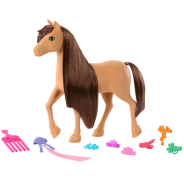 Barbie Horse & Accessories, Toys from Barbie Mysteries: The Great Horse Chase, Extra-long Mane for Brushing & Styling Fun (Styles May Vary)