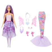 Barbie Doll with Clothes & Accessories, Fantasy Fashion Pack with 8 Accessories 
