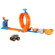 Hot Wheels Monster Trucks Loop and Flip Trophy Challenge Playset