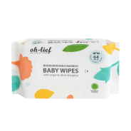 Oh-Lief Biodegradable Bamboo Baby Wipes 64's
