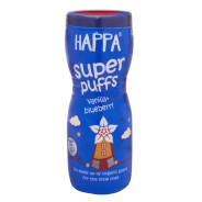 Happa Organic Vanilla and Blueberry Puffs - 40g