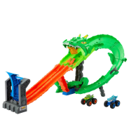 Hot Wheels Sharks vs Dinos Dragon Destruction Playset 