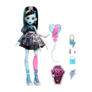 Monster High Scary Sweet Birthday Dolls in Party Dresses with Themed Accessories like Sweet 1600 Invites, Balloons, Gifts, Handbags and More