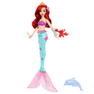 Disney Princess Ariel Swimming Mermaid Fashion Doll with Dolphin Water Squirter