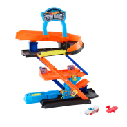 Hot Wheels City Transforming Stunt Garage Playset Plus 1:64 Scale Die-Cast Toy Car 
