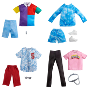 Barbie Fashions Pack; Ken Doll Clothes with 1 Outfit & 1 Accessory, Gift for Kids 3 to 8 Years Old