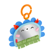 ​Fisher-Price Baby Toy Prop 'n Go Portable Mirror Tummy Time Activity with Sensory Details for Newborn Play Ages 0+ Months