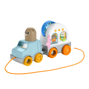 ​Fisher-Price Baby & Toddler Toy Friendship Forest Pull-Along Camper Vehicle with Sensory Activities for Infants Ages 1+ Years