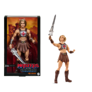 ​Barbie Signature Doll, Ken He-Man Collectible in Battle Harness, Sword, Doll Stand & Displayable Packaging, MOTU Movie Theme