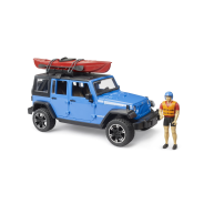 Bruder Jeep Wrangler Rubicon With Kayak And Figurine