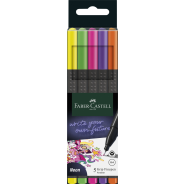 Grip Finepen 0.4mm Neon 5 Piece