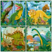 Ravburger Puzzle Up 25-36-42-56 Piece Dinosaurs