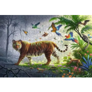Ravensburger 500Pc Wooden Puz Tigers In The Jungle
