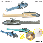 Top Model Helicopter Ballpen With LED Assorted