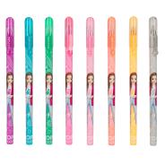 Top Model Rainbow Glitter Gel Pen Set 8 Piece 
