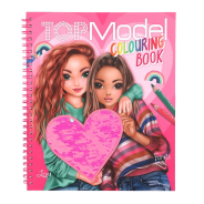 Top Model Sequined Colouring Book