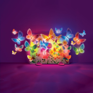 4M Kidzmaker Glow 3D Butterfly Canvas Craft Kit