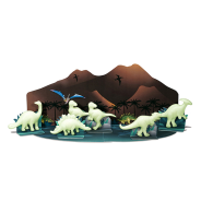 Glow 3D Dinosaur