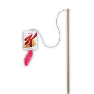 Ypernova Kelloggs Vinyl Cat Toy With Play String And Stick Assorted