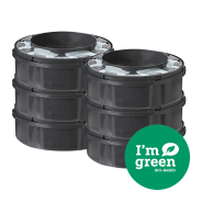 Tommee Tippee Twist and Click Advanced Nappy Bin Refill Cassettes (Pack of 6)