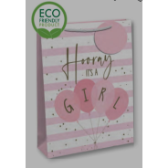 Large hooray it’s a girl gift bag