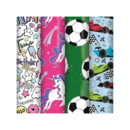 3m Fun Kids Gift Wrap - Assorted