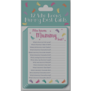 BABY SHOWER GAME WHO KNOWS MUM BEST CARDS