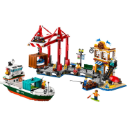 LEGO City Seaside Harbour with Cargo Ship Building Toy 60422