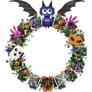 LEGO® Halloween Wreath Decoration for Home (40825)