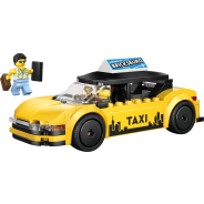City Yellow Taxi - Model Car Kit with 2 Minifigures 60487