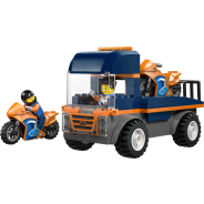City Motorcycle Transporter Toy and 2 Minifigures 60491
