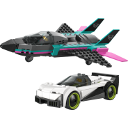 City Jet vs. Car – Toy Cars and Jet Toy Playset - 60489
