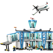 City Airport with Airplane - Toy Model Airport Set - 60502