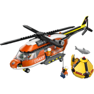 City Coast Guard Helicopter Toy Building Set 60503