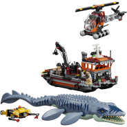 LEGO® Jurassic World Mosasaurus Dinosaur Boat Attack Toy (77983)