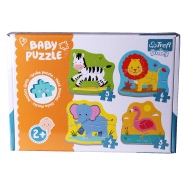 Trefl 4 In 1 Puzzle - Little Animals On Safari