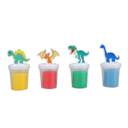 Reggies Doh Dino Set 4X85G   