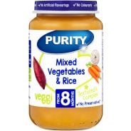Purity 8M 3 Mixed Veg & Rice (200ml)