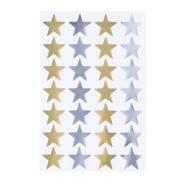 Tower Stickers Large Stars Silver And Gold