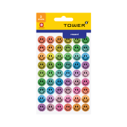 Tower Faces Mixed Glitter Stickers