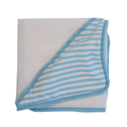 Snuggletime Hooded Towel - Blue Stripe
