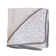 Snuggletime Hooded Towel- Grey Star