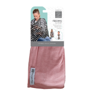 3-in-1 Feeding Scarf - Dusty Pink